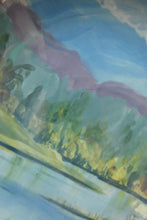 Load image into Gallery viewer, Scottish Pottery Plate. Hand Painted Highland Landscape by R. Carr
