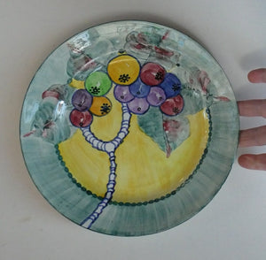 SCOTTISH POTTERY. Scottish Lady Decorator / Painter. 1930s Hand-Painted Plate. 8 3/4 inches