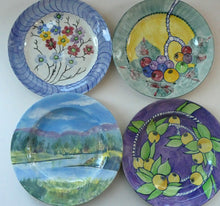 Load image into Gallery viewer, Scottish Pottery Plate. Hand Painted Highland Landscape by R. Carr
