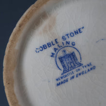 Load image into Gallery viewer, Highly Collectable 1930s Mailing Pottery Blue COBBLESTONE Lidded Spice Jar: PEPPER
