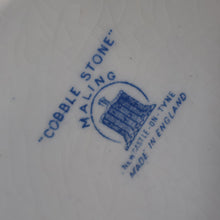 Load image into Gallery viewer, Highly Collectable 1930s Mailing Pottery Blue COBBLESTONE Lidded Storage Canister: RICE
