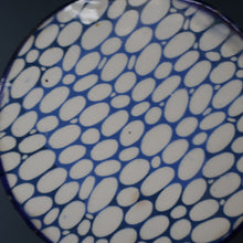 Load image into Gallery viewer, Highly Collectable 1930s Mailing Pottery Blue COBBLESTONE Lidded Storage Canister: RICE
