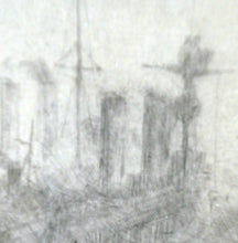 Load image into Gallery viewer, William Lionel Wyllie (1851 – 1931) HMS Victory in Portsmouth Dockyard. Pencil Signed Etching
