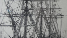 Load image into Gallery viewer, William Lionel Wyllie (1851 – 1931) HMS Victory in Portsmouth Dockyard. Pencil Signed Etching

