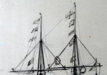 Load image into Gallery viewer, William Lionel Wyllie (1851 – 1931) HMS Victory in Portsmouth Dockyard. Pencil Signed Etching
