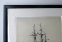 Load image into Gallery viewer, William Lionel Wyllie (1851 – 1931) HMS Victory in Portsmouth Dockyard. Pencil Signed Etching
