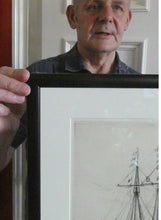Load image into Gallery viewer, William Lionel Wyllie (1851 – 1931) HMS Victory in Portsmouth Dockyard. Pencil Signed Etching
