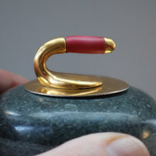 Load image into Gallery viewer, Sweet Little Miniature SCOTTIH GRANITE Curling Stone Desk Ornament or Paperweight
