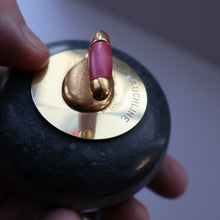 Load image into Gallery viewer, Sweet Little Miniature SCOTTIH GRANITE Curling Stone Desk Ornament or Paperweight
