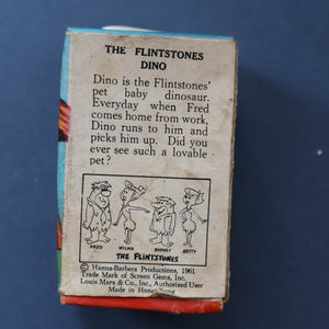 1961 Vintage Miniature Toy Figurine by Marx. TV Tinykins in Box: The  Flint stones; DINO the Dinosaur
