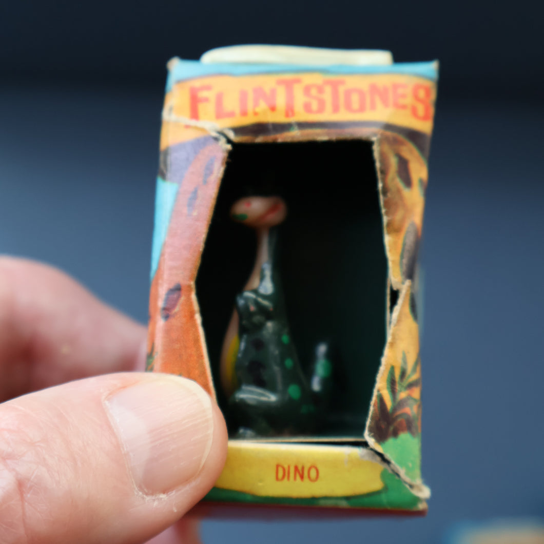 1961 Vintage Miniature Toy Figurine by Marx. TV Tinykins in Box: The  Flint stones; DINO the Dinosaur