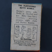 Load image into Gallery viewer, 1961 Vintage Miniature Toy Figurine by Marx. TV Tinykins in Box: The Flintstones; BETTY RUBBLE
