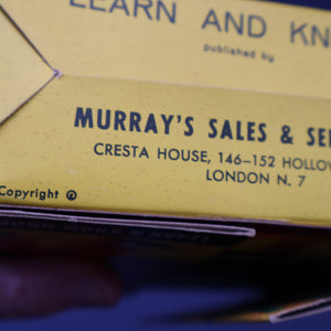 Very Rare Set of MURRAY'S My Learn and Know Books (Treasure Hour). 12 Miniature Books in the Rare Box Shaped Like a Mid Century School Room