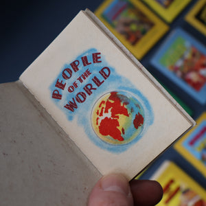Very Rare Set of MURRAY'S My Learn and Know Books (Treasure Hour). 12 Miniature Books in the Rare Box Shaped Like a Mid Century School Room