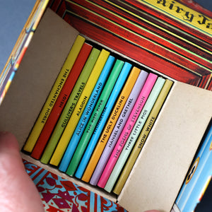 Very Rare Set of MURRAY'S Classic Fairy Tales (Treasure Hour). 12 Miniature Books in the Rare Box Shaped Like a Victorian Bookshop