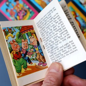 Very Rare Set of MURRAY'S Classic Fairy Tales (Treasure Hour). 12 Miniature Books in the Rare Box Shaped Like a Victorian Bookshop