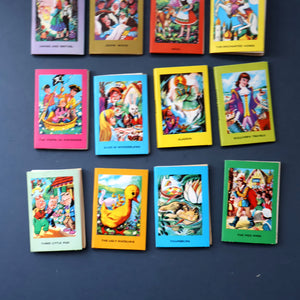 Very Rare Set of MURRAY'S Classic Fairy Tales (Treasure Hour). 12 Miniature Books in the Rare Box Shaped Like a Victorian Bookshop