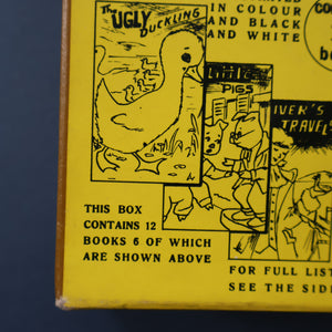 Very Rare Set of MURRAY'S Classic Fairy Tales (Treasure Hour). 12 Miniature Books in the Rare Box Shaped Like a Victorian Bookshop