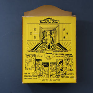 Very Rare Set of MURRAY'S Classic Fairy Tales (Treasure Hour). 12 Miniature Books in the Rare Box Shaped Like a Victorian Bookshop