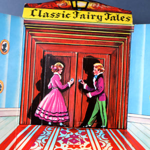 Very Rare Set of MURRAY'S Classic Fairy Tales (Treasure Hour). 12 Miniature Books in the Rare Box Shaped Like a Victorian Bookshop