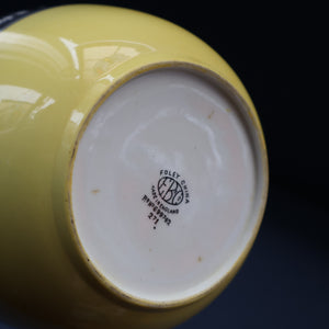 Vintage 1930s ART DECO Foley China SILHOUETTE Pattern Open Sugar Bowl
