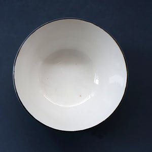 Vintage 1930s ART DECO Foley China SILHOUETTE Pattern Open Sugar Bowl