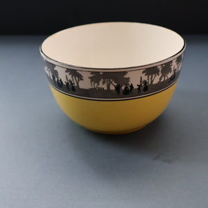 Vintage 1930s ART DECO Foley China SILHOUETTE Pattern Open Sugar Bowl
