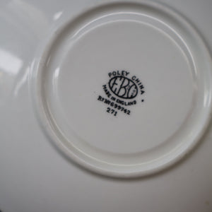 Vintage 1930s ART DECO Foley China SILHOUETTE Pattern Trio (Cup, Saucer and Side Plate)