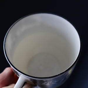 Vintage 1930s ART DECO Foley China SILHOUETTE Pattern Trio (Cup, Saucer and Side Plate)
