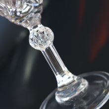 Load image into Gallery viewer, TOTAL OF EIGHT: Lead Crystal Small White Wine Glasses by Cathedral Crystal "Salisbury" Pattern.  5 1/2 inches
