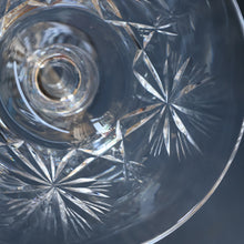 Load image into Gallery viewer, EDINBURGH CRYSTAL. Set of FOUR Champagne Coupes / Tall Sherbet Glasses. STAR OF EDINBURGH Pattern: 5 1/8 inches 

