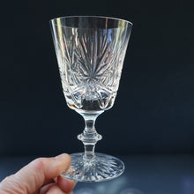 Load image into Gallery viewer, PAIR of Vintage 1960s Edinburgh Port or Sherry Glasses. STAR OF EDINBURGH Pattern. 5 inches
