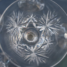 Load image into Gallery viewer, PAIR of Vintage 1960s Edinburgh Port or Sherry Glasses. STAR OF EDINBURGH Pattern. 5 inches

