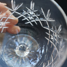 Load image into Gallery viewer, EDINBURGH CRYSTAL. PAIR of Large Brandy Glasses. Lomond Pattern. 5 inches
