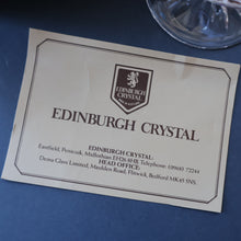 Load image into Gallery viewer, EDINBURGH CRYSTAL. PAIR of Large Brandy Glasses. Lomond Pattern. 5 inches
