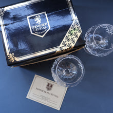 Load image into Gallery viewer, EDINBURGH CRYSTAL. PAIR of Large Brandy Glasses. Lomond Pattern. 5 inches
