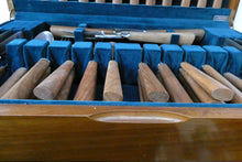 Load image into Gallery viewer, Fabulous 1960s MILLS MOORE Walnut Handled Cutlery Set. Complete in Original Wooden Box
