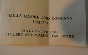 1960s Mills Moore Walnut and Steel Cutlery Canteen. Original Box. Sheffield