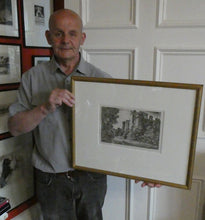 Load image into Gallery viewer, Antique Scottish Etching. John Clerk of Eldin Craigmillar Carse 1776 Framed
