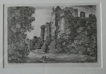 Load image into Gallery viewer, Antique Scottish Etching. John Clerk of Eldin Craigmillar Castle 1776 Framed
