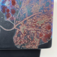 Load image into Gallery viewer, SCOTTISH POTTERY. 1980s Margery Clinton Cube Shape Footed Pot with Fine Lustre Glazes
