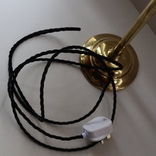 Load image into Gallery viewer, Stylish 1920s / 1930s Decorative Brass Table Lamp with Glass Shade. Re-wired
