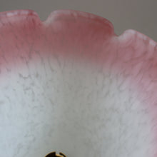 Load image into Gallery viewer, Stylish 1920s / 1930s Decorative Brass Table Lamp with Glass Shade. Re-wired

