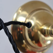 Load image into Gallery viewer, Stylish 1920s / 1930s Decorative Brass Table Lamp with Glass Shade. Re-wired
