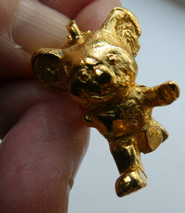 1980s Austriallian Team Official Mascot. Willy the Koala Gold Necklace