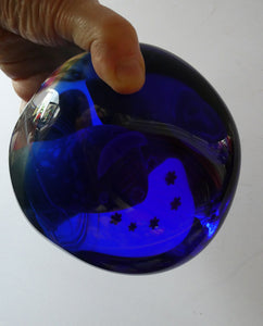 HUGE Caithness Glass Paperweight. FANTASY ISLAND: (Midnight Mountain)