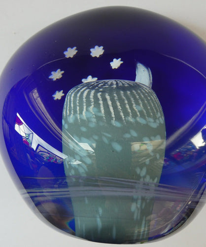 HUGE Caithness Glass Paperweight. FANTASY ISLAND: (Midnight Mountain)