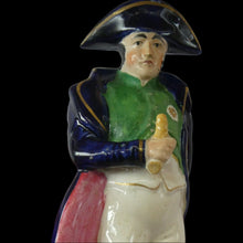 Load image into Gallery viewer, RARE 1850s Staffordshire Figurine of the Emperor Napoleon Holding a Baton
