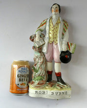 Load image into Gallery viewer, Large Staffordshire Flatback Figurine of the Scottish Poet Robert Burns
