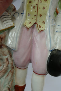 Large Staffordshire Flatback Figurine of the Scottish Poet Robert Burns